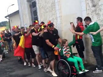 WATCH: Belgian fans earn prais...
